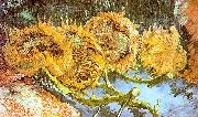 Vincent Van Gogh Four Cut Sunflowers oil painting picture wholesale